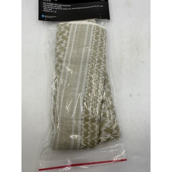 NEW 5ive Star Gear Coalition Desert Shemagh Face Mask Scarf Sand/Tan 42" x 42" - Picture 4 of 6